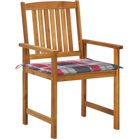 Maison Exclusive - Chaises de jardin avec coussins lot de 6 Bois d'acacia massif