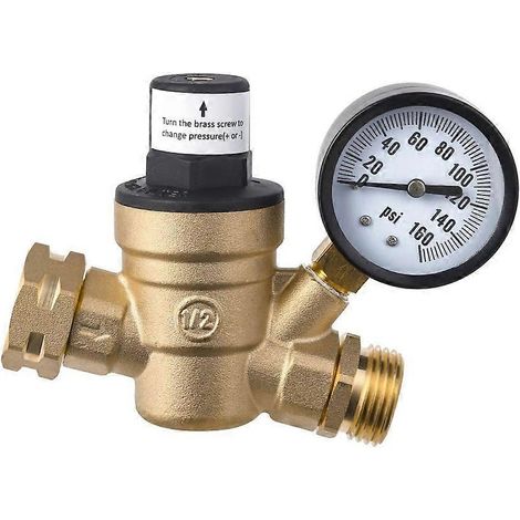 Régulateur de pression d'eau pour camping-cars et caravanes, vannes de réduction réglables en laiton, 160 PSI (1/5)