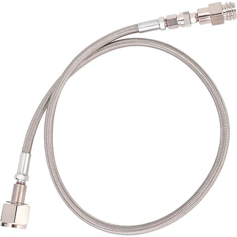 Tuyau haute pression CO2 G1/2 de 1 m, adaptateur direct vers réservoir externe CGA320 (argenté) (1/5)