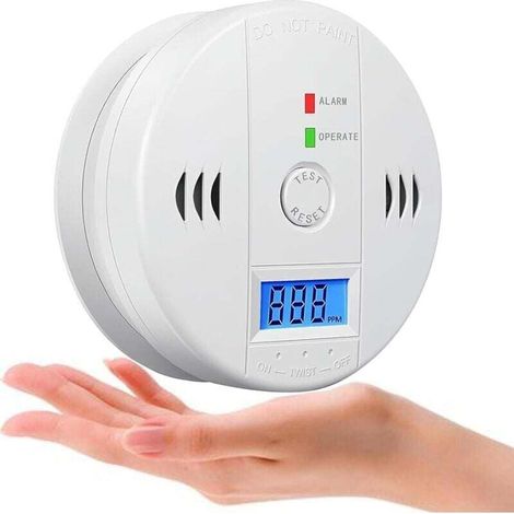 Détecteur de qualité de l'air, détecteur de fumée, alarme de qualité de l'air, détecteur d'alarme portable, détecteur de qualité de l'air avec affichage numérique, pour usage domestique, alarme de 85