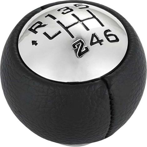 Pommeau Vitesse Voiture Boule Levier, Pommeau Levier Vitesse Voiture 6 Vitesse, PU Levier Vitesses Boule Main Adapté, Universel Pommeau Vitesses, Accessoires Intérieur Automobiles (1/4)