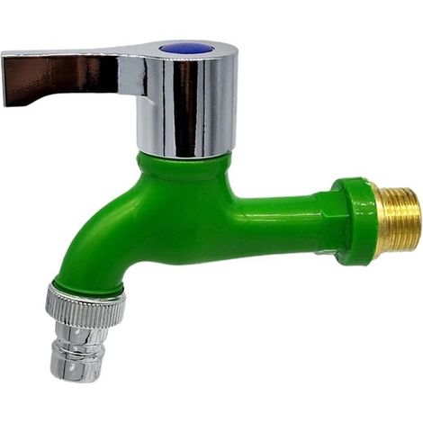 Robinet de salle de bain en PP, robinets de lavabo, 2.0Mpa robinet de meuble-lavaboMitigeur de lavabo, 1/2 robinet de lavabo mural - Vert (1/4)