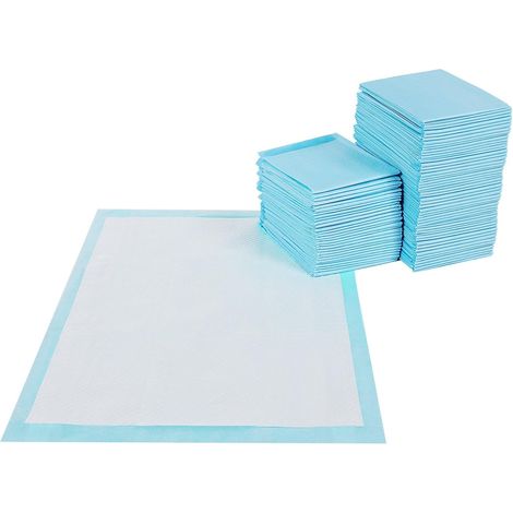 FEANDREA Tapis éducateurs pour Chiot, Lot de 100, Apprentissage de la propreté pour Chien et Chat, 5 Couches, Tapis Absorbant, Couche inférieure imperméable, 60 x 90 cm PTD90B (1/5)