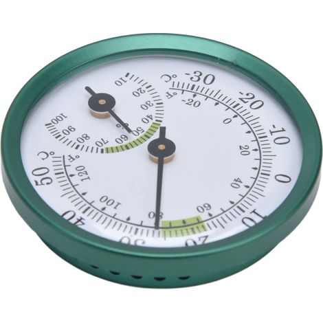 Schlankes, transparentes Wandthermometer-Hygrometer mit großem Display, Mini-Temperatur- und Feuchtigkeitsmesser (1/5)