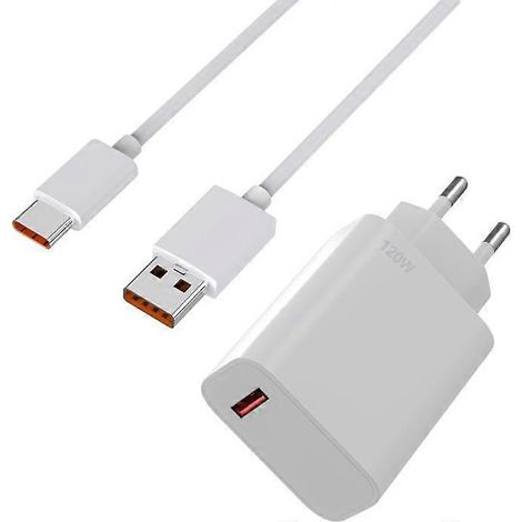 Chargeur rapide 120 W + câble de données compatible avec Poco M8 PRO 5G (1/5)