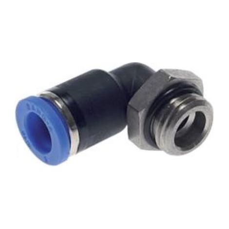 Raccord coudé pour tuyau fi-8, filetage 1/8 pouce (1/5)