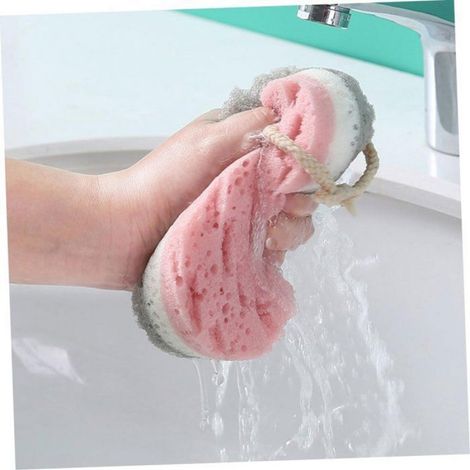 Éponges de Bain Douces Réutilisables, Lot de 4 pour Soins du Corps et Nettoyage, Confortables et Durables Femeo (1/5)