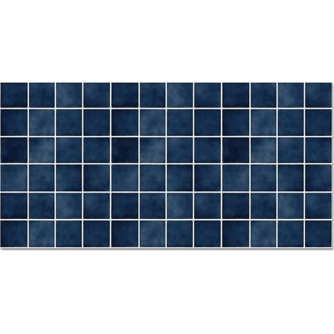 CRÉDENCE CUISINE Carrelage - Moderne - Bleu 70x30 cm (1/5)