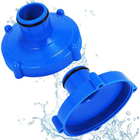 Adaptador para aspiradora de piscina, 2 piezas, accesorios para aspiradora de piscina, accesorios para adaptador de piscina, accesorios para filtro de piscina de verano (azul 2)