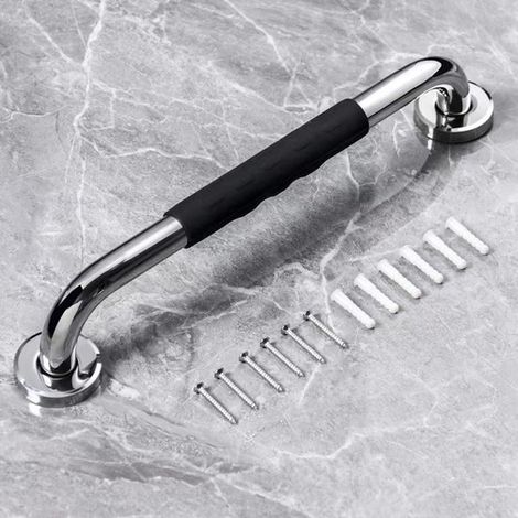 Maniglione di supporto per WC, maniglione antiscivolo da 30 cm per bagno, doccia, vasca da bagno, maniglia doccia in acciaio inox per anziani/persone con disabilità (1/5)
