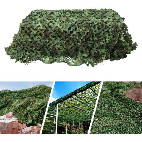 Filet de camouflage armée filet de camouflage filet de chasse protection solaire camping filet de Camouflage 3mx5m