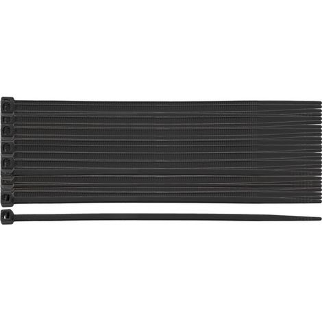 Colliers de serrage extrêmes 2,5 × 80 mm, noirs, 100 pièces. (1/5)