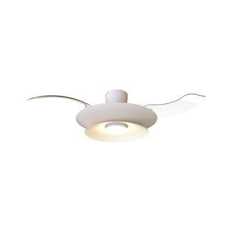 Mantra Ventilador plafón moderno LED PATAGONIA 2D blanco Ø500mm 33W 3000lm CCT regulable DC (1/5)