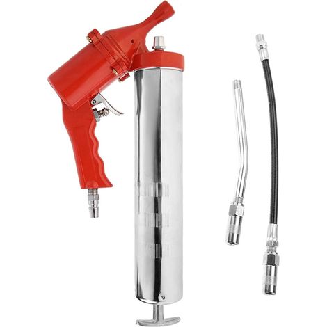 INGRASSATORE PNEUMATICO AUTO AD ARIA POMPA GRASSO 500CC + TESTINE (1/5)