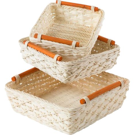 Vaschetta in midollo, set di 3, 26x26x8 cm