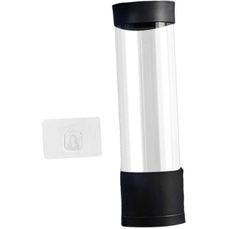 Distributeur de gobelets transparent, porte-gobelets pour appartements, hôtels et salles de sport (1/5)
