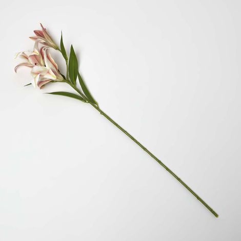 HOMESCAPES Artificial Stem of Lilium Auratum Flowers, 80 cm (1/5)