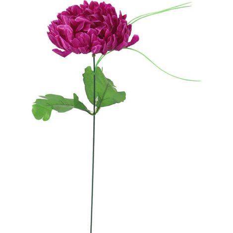 Crisantemo viola artificiale 45 cm - Decorazione per Ognissanti