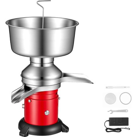 Mophorn Máquina eléctrica para separar leche con capacidad de salida de 60 L/h, en acero inoxidable 304, recipiente de 4,5 L, potencia de 40 W, voltaje de 100-240 V y velocidad de 10500 RPM (1/5)