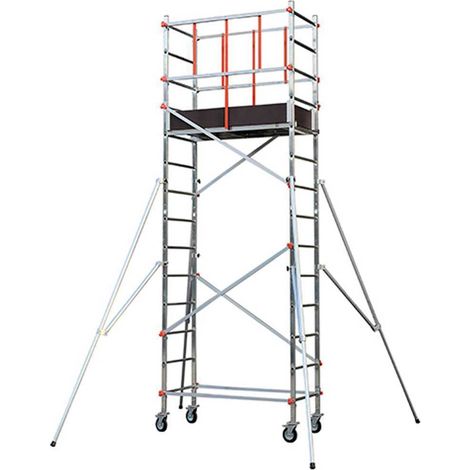 TA900FL - TRABATTELLO H MAX 5,10 MT TORRE MOBILE PROFESSIONALE IN ALLUIMIO - GIERRE