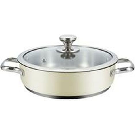 Stielkasserolle Con Deckel Haeger PA-24L.009A Beige Ø 24 cm