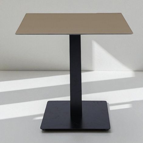 Tavolo bar pub ristorante piano HPL Tortora per esterno 80x80 cm H 74 (1/5)