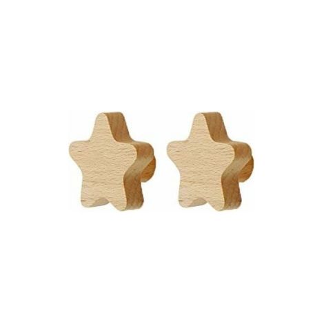 2PCS Children's Wall Hooks, Wooden Wall-Mounted Coat Rack for Hanging Bags, Towels and Coats, Scandinavian Decoration, Modern Design (1/5)
