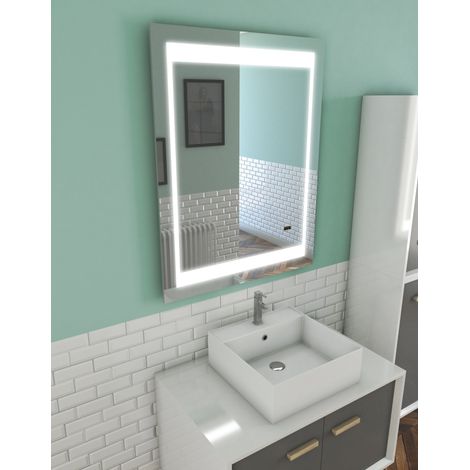 Specchio Self-illuminante Bagno a LED Chronos 70x90cm