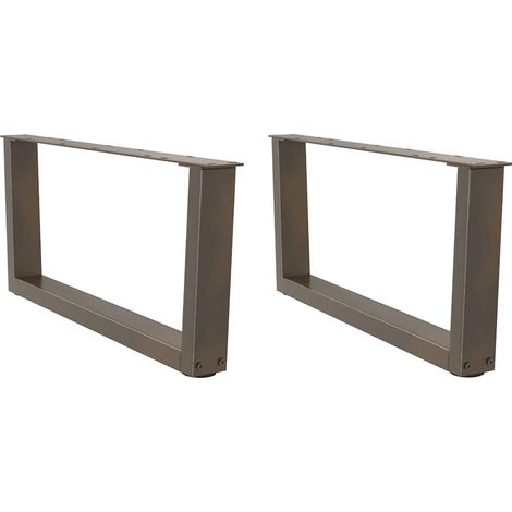Couchtischbeine V-Form 2 Stück Naturstahl 70x(30-31,3) cm Stahl