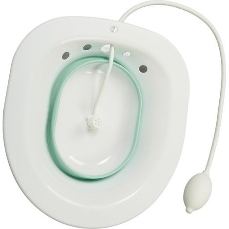 Sitz Bath – siège de toilette pliable multifonctionnel en PP, en Silicone, pour hémorroïdes, soins post-partum, santé des femmes enceintes, vert (1/5)