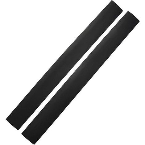 Lot de 2 couvre-joints en silicone pour plaques de cuisson et plans de travail-61.5X6.5cm-Black