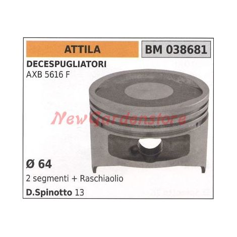 Pistón desbrozadora AXB 5616F Ø  64mm ATTILA 038681