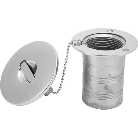 Bouchon de remplissage de diesel pour bateau, 50 mm, acier inoxydable 316, pour yachts, caravanes, camping-cars et véhicules de loisirs. (1/5)