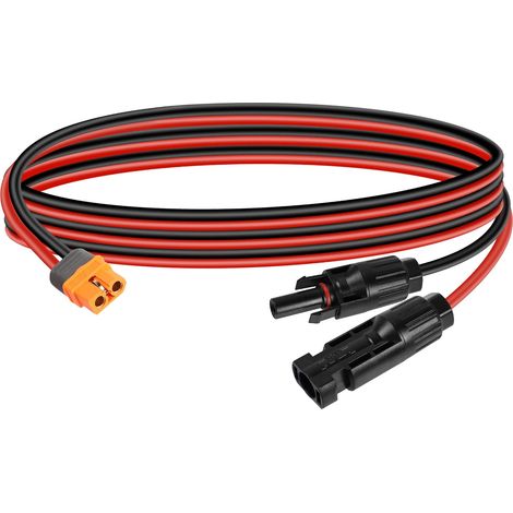 Câble de charge solaire vers XT60i 12 AWG 1,5 m Prise solaire pour batterie Lipo (1/5)