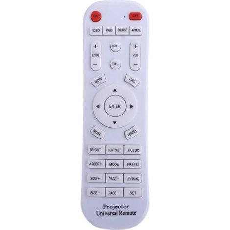 Télécommande de projecteur universelle, pour EPSON INFOCUS, SONY, BENQ, ACER, SANYO, NEC, VIEWSONIC, HITACHI, SAMSUNG TOSHIBA SHA (1/4)