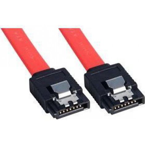 Câble SATA Interne - 0,20 M - Connecteur 7 Pins Mâle-Mâle - Prise À Cliquet
