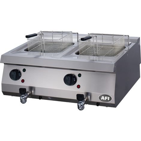 Friteuse électrique - gamme 700 - 12 + 12 l - AFI COLLIN-LUCY