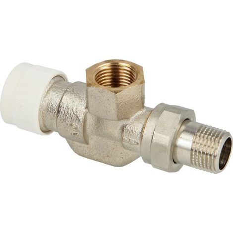 Oventrop Corps de vanne AV 9 axial 3/8'' avec préréglage, nickelé