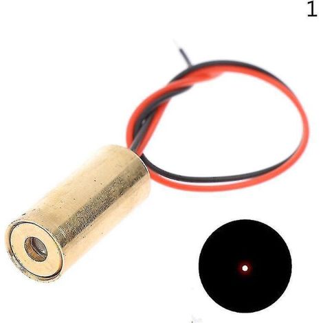 Tête laser en cuivre 650 nm 9 mm 3 V 50 mW Module de diode laser en croix Laser rouge Hfmqv-A1 (spot) - (1/3)