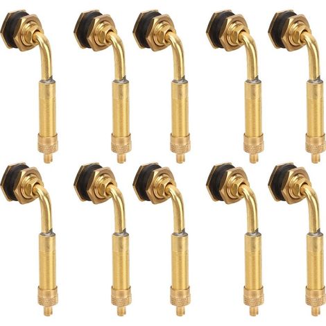 Tige de Valve de pneu de génie civil en cuivre, grand alésage 60mm à 80mm 45 ° pour chargeurs, bulldozers, pelles, 10 pièces (1/5)