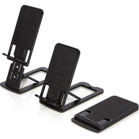 Support pour téléphone portable, support pliable, support de bureau à angle et hauteur réglables, compatible avec iPhone 13/12/11 Pro Max (1/4)