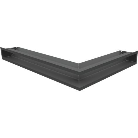 Eck-Lüftungsgitter LUFT links 76,6x54,7x9 Graphite Slim (1/5)