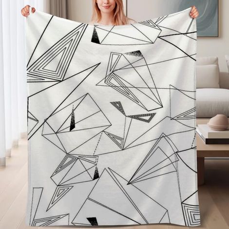 Couverture de lit en polaire polyester microfibre, douce et chaude,6080 pouces,6080 pouces (1/4)