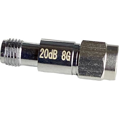 Atenuador de CC de 20 dB - Conector coaxial SMA de 8 GHz, SMA V2 (1/5)
