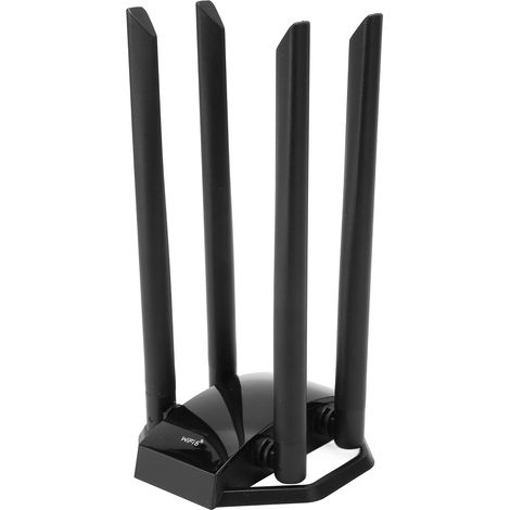Adaptateur WiFi USB 3.0 4 Antennes 1800Mbps Double Bande 2.4GHz/5GHz WiFi 6 WPA3 pour PC de Bureau (1/5)