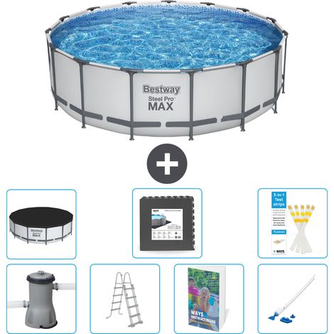 Bestway Steel Pro MAX Rund - 488x122 cm - 8-teilig S610