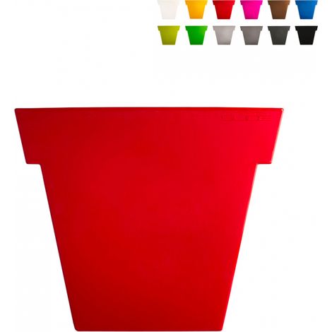 Maceta Il Vaso 74 cm diseño moderno Slide - Rojo (1/5)