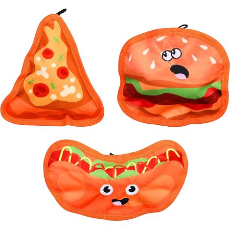Hamburger, Hot Dog & Pizza Jouets couineurs pour chien (1/5)