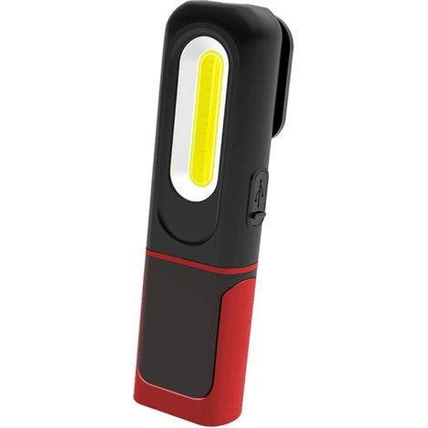 Lampada da lavoro a LED ricaricabile, lampada di ispezione 2 in 1 con rotazione a 360 gradi e torcia a LED COB da 5 W con base M (1/4)