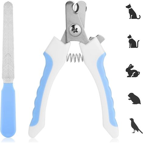 bleu-coupe-ongles Pour Animaux Domestiques, Lime Ongles Pour Chien, Tondeuse Professionnelle Avec Protection Et Verrouillage De Scurit, Coupe-gri (1/5)